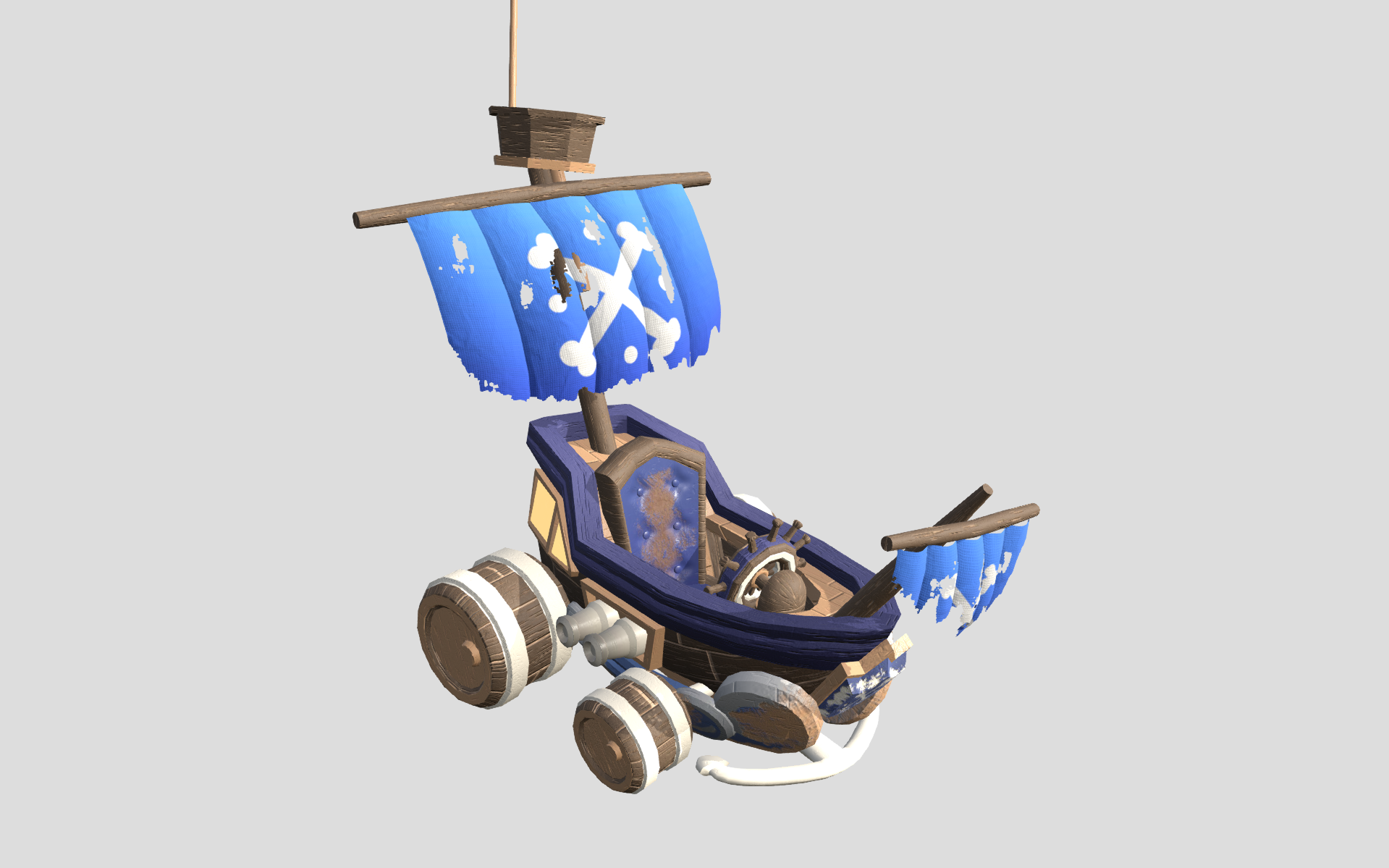 3D pirate cart